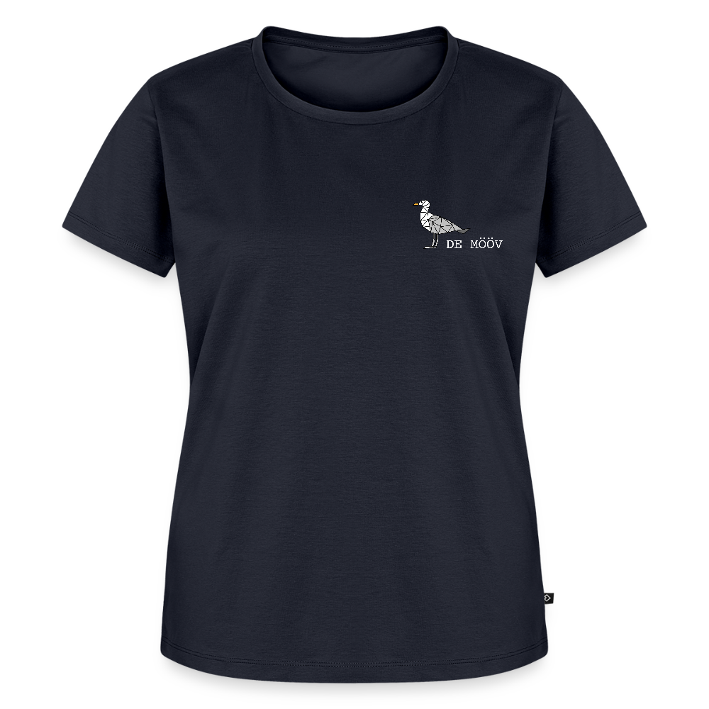 Damen Premium Bio T-Shirt - de Mööv (weiss) - Navy