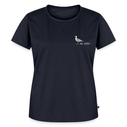 Damen Premium Bio T-Shirt - de Mööv (weiss) - Navy