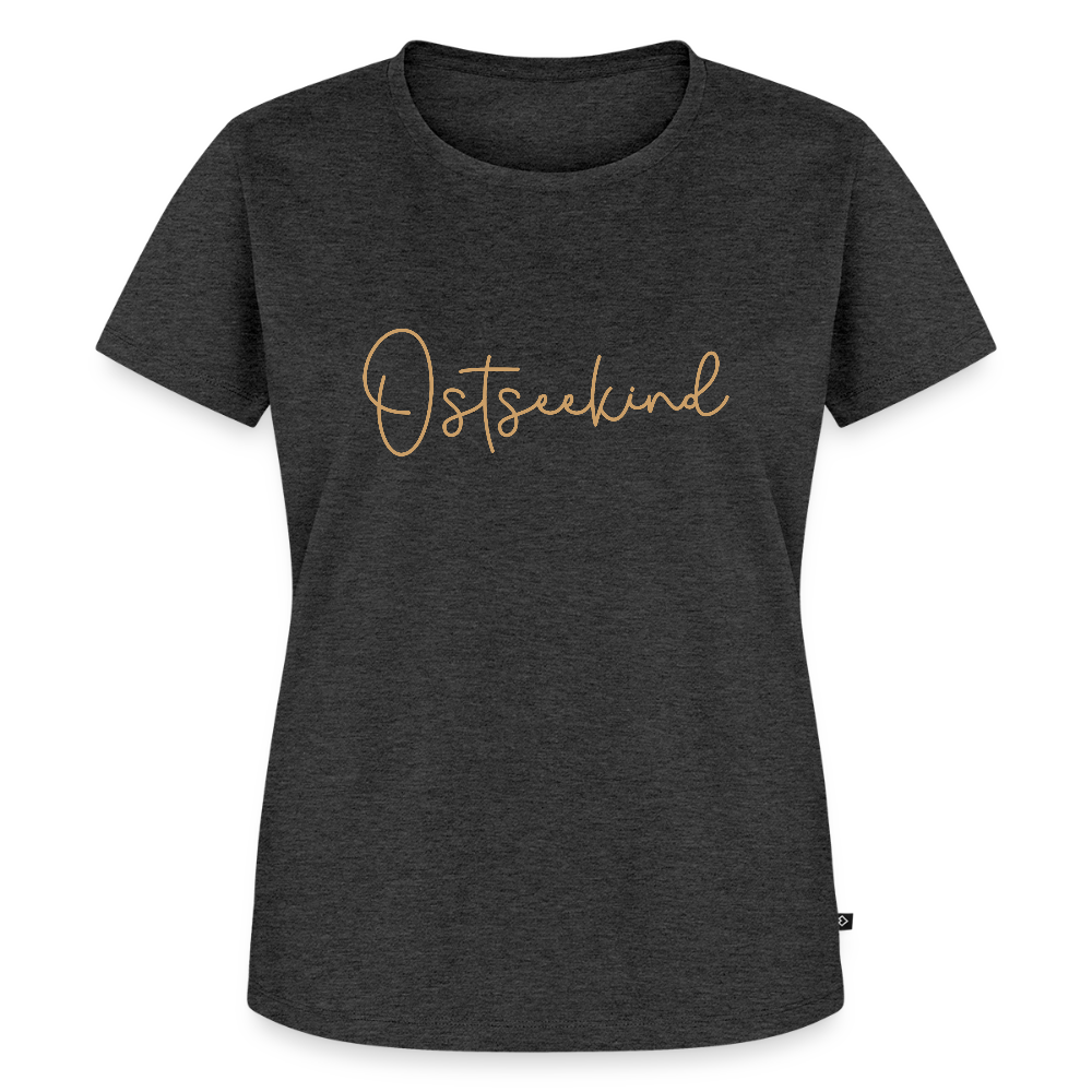Damen Premium Bio T-Shirt - Ostseekind - Anthrazit meliert