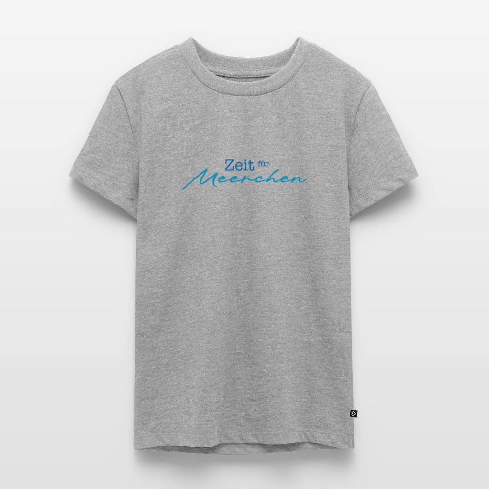 Teenager Premium T-Shirt "Zeit für Meerchen" - Grau meliert