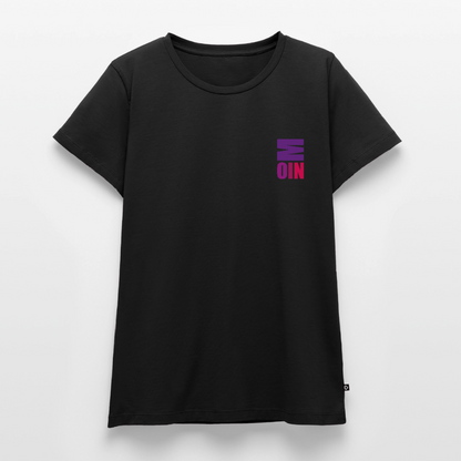 Damen Premium Bio T-Shirt - Moin - Schwarz
