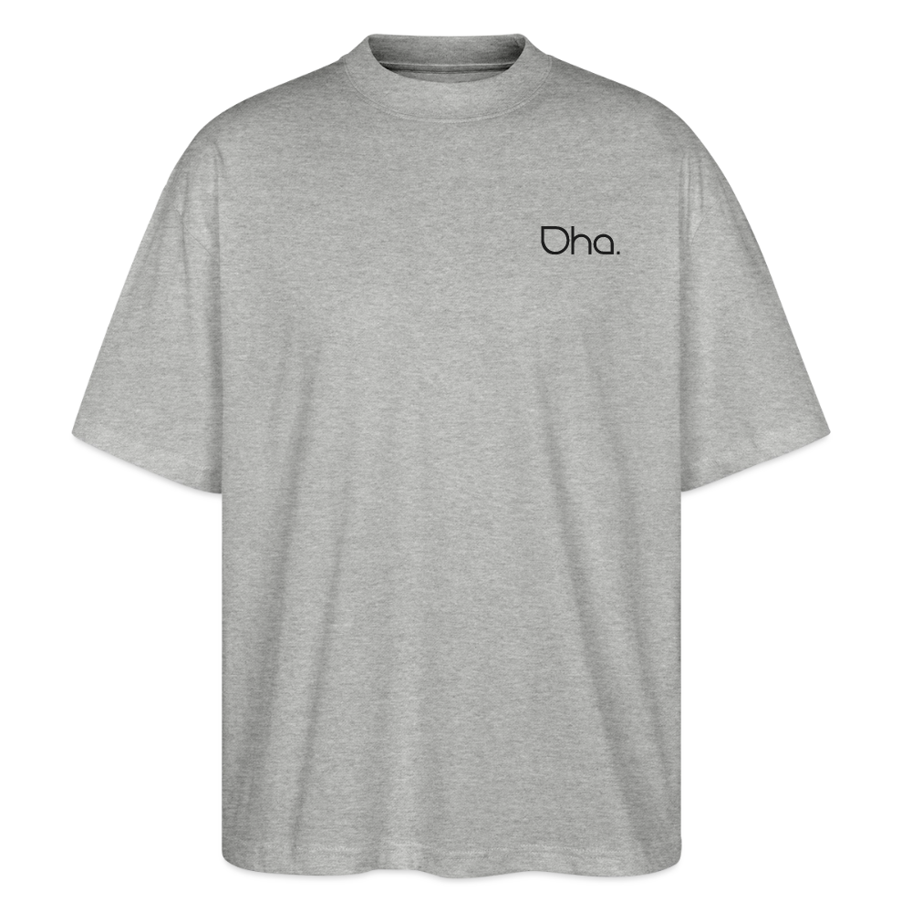 Oha - Unisex Oversized Bio T-Shirt - Grau meliert
