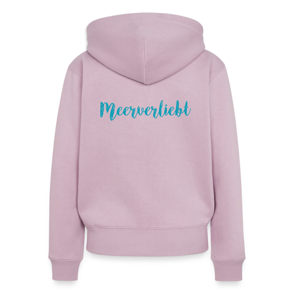 Damen Premium Kapuzenjacke - Meerverliebt - Altrosa