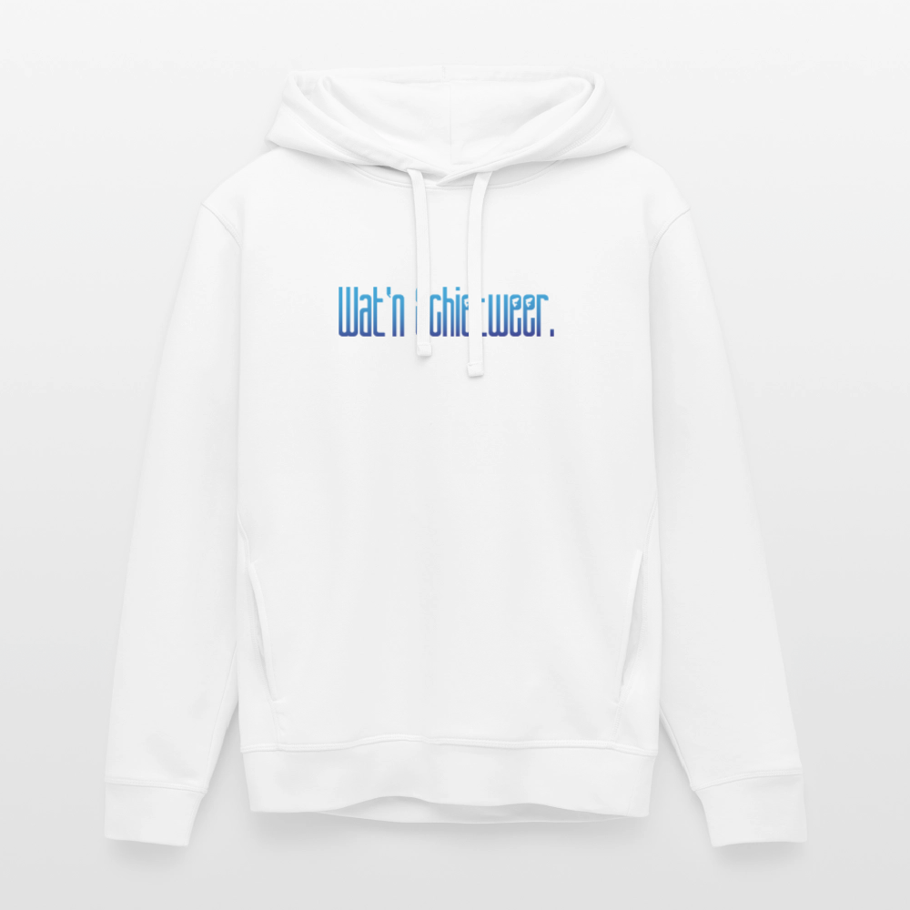 Unisex Bio-Hoodie - wat'n Schietweer - Weiß