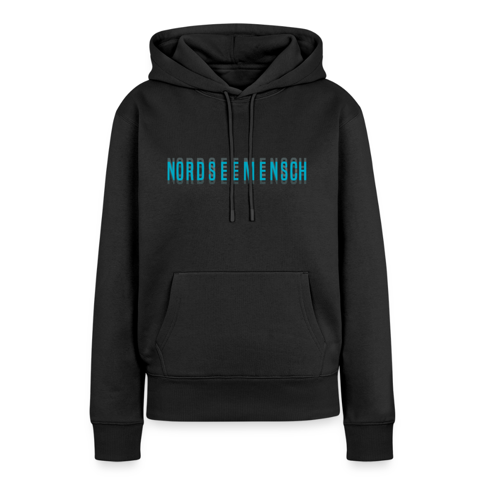 Nordseemensch - Damen Premium Hoodie - Schwarz