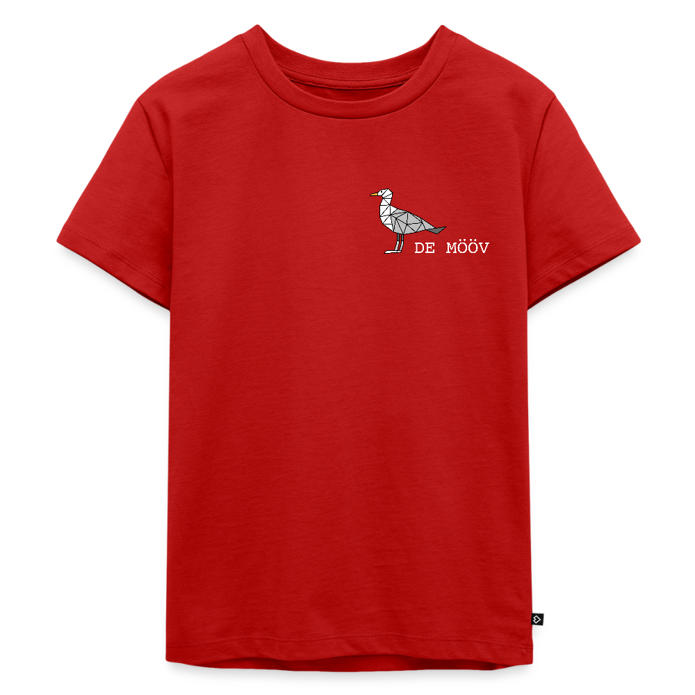 Kinder Premium T-Shirt - de Mööv (weiss) - Rot
