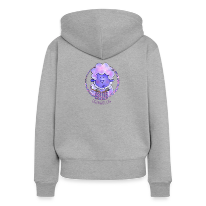 Frauen Premium Kapuzenjacke - Eigenwollig - Grau meliert