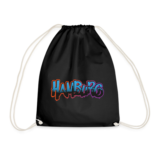 Turnbeutel - Hamburg - Schwarz