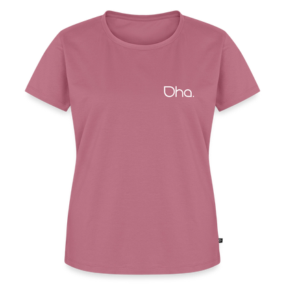 Oha (weiß) - Damen Premium Bio T-Shirt - Mauve