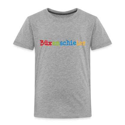 Kinder Premium T-Shirt - Büxenschieter - Grau meliert