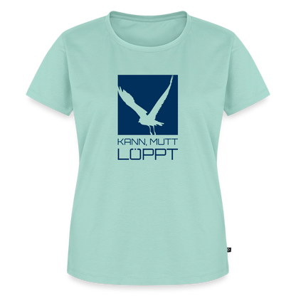 Damen Premium Bio T-Shirt - Kann, mutt, löppt - Mint 