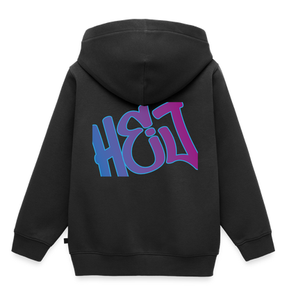 Kinder/Teenager Premium Hoodie "Hej" - Schwarz