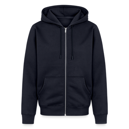 Herren Premium Kapuzenjacke - Kompass (weiss) - Navy