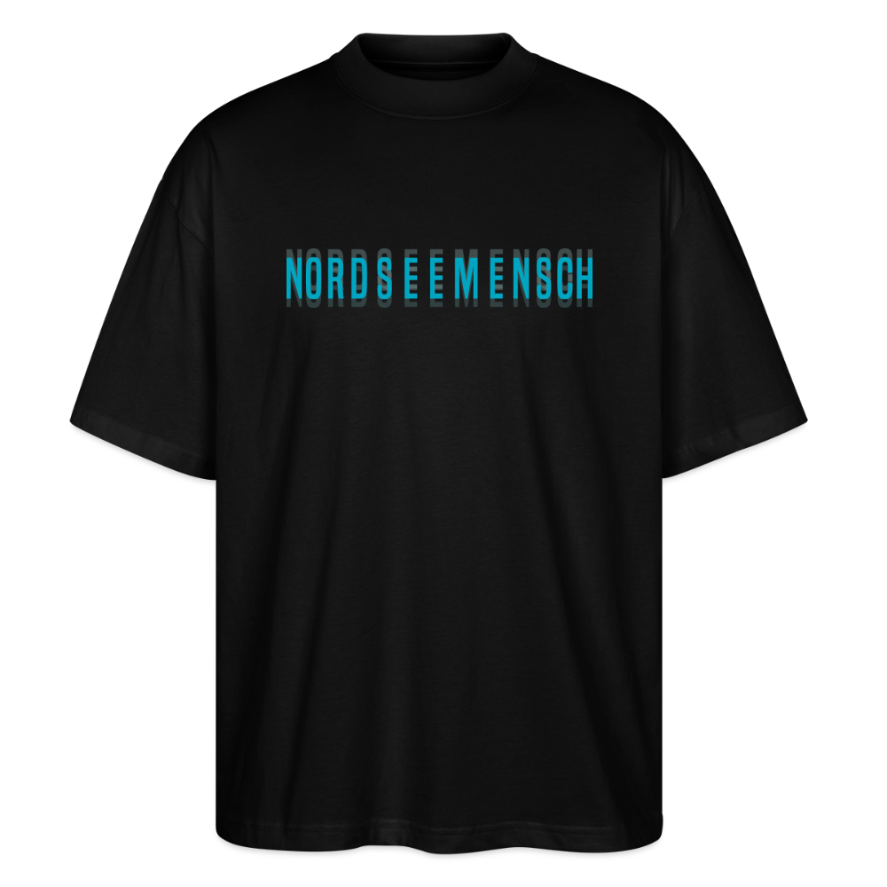 Nordseemensch - Unisex Oversize Bio T-Shirt - Schwarz