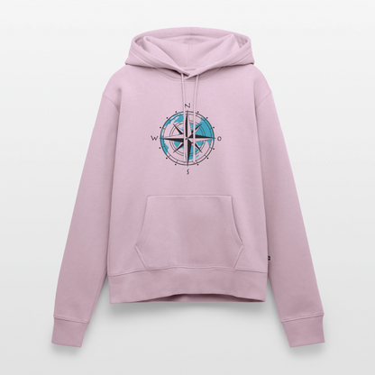 Damen Premium Hoodie - Kompass - Altrosa