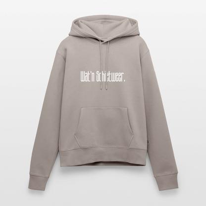 Damen Premium Hoodie - wat'n Schietweer (weiss) - Taupe