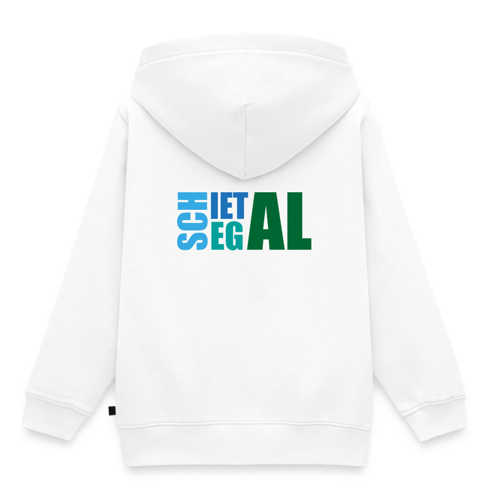 Kinder/Teenager Premium Hoodie "Schietegal" - Weiß
