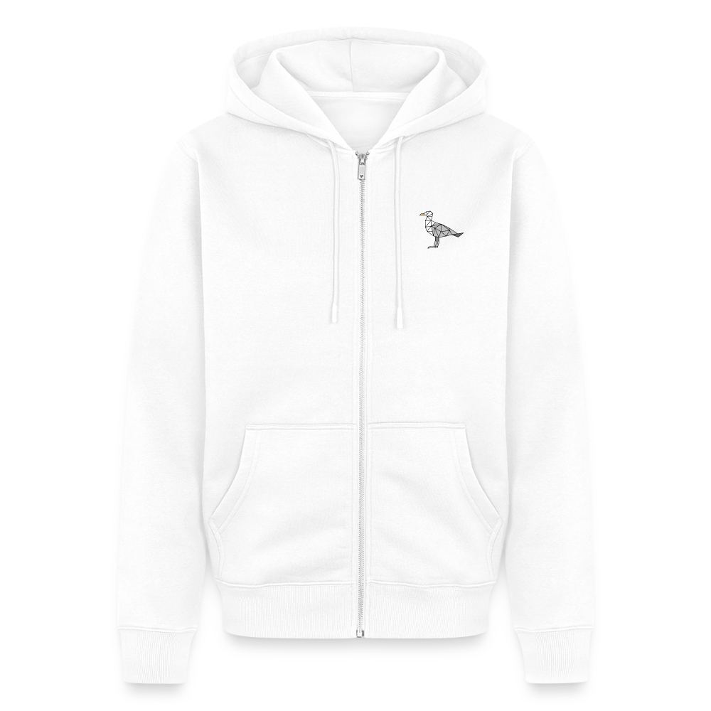 Möwe - Herren Premium Kapuzenjacke - Weiß