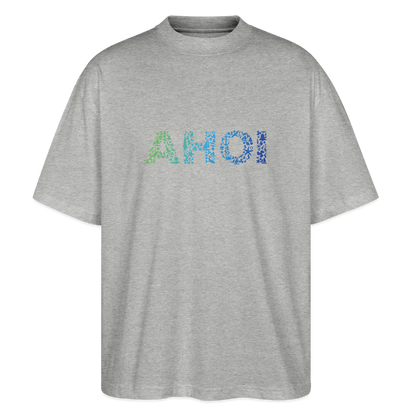 Unisex Oversize Bio-T-Shirt  - Ahoi doodles - Grau meliert
