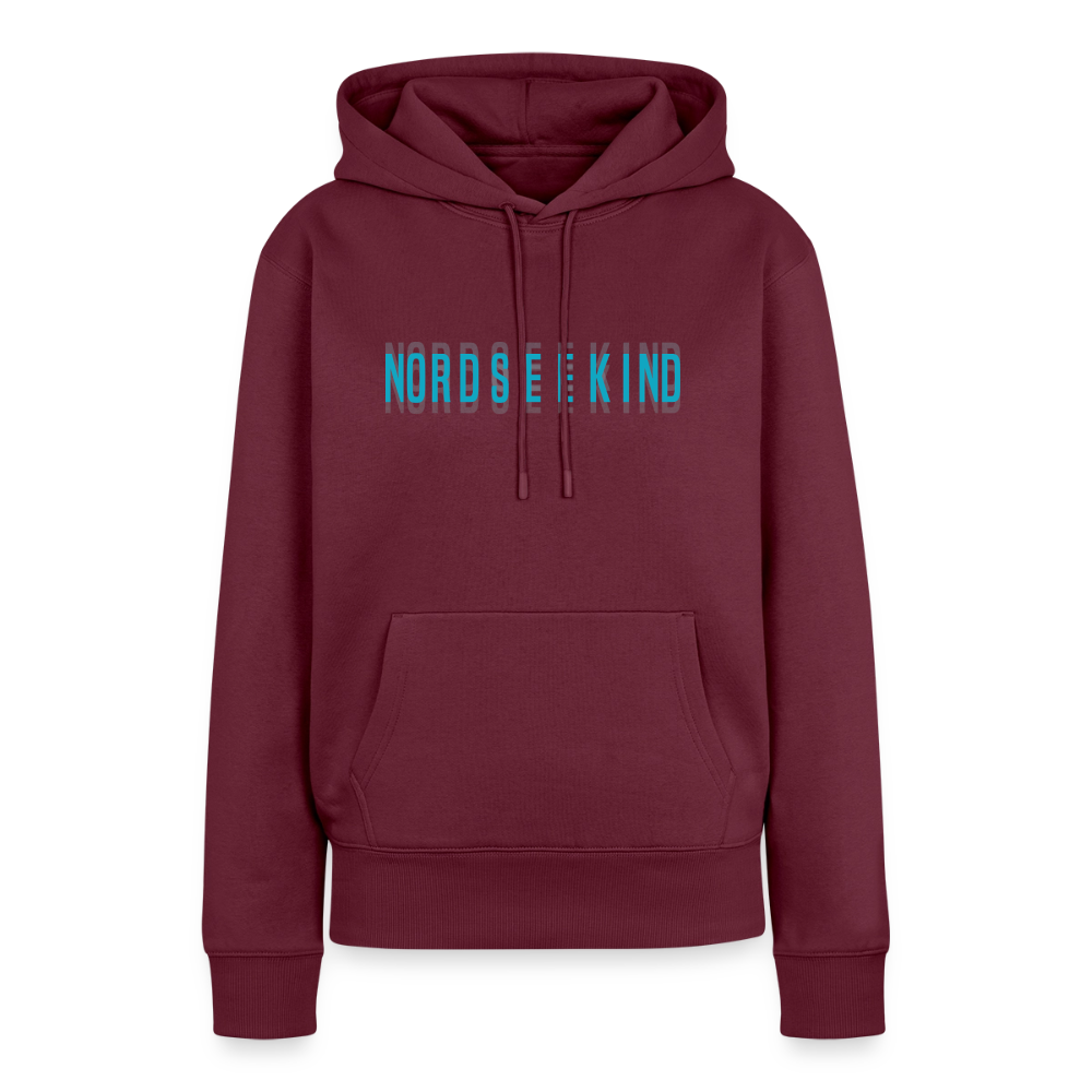 Nordseekind Damen Premium Hoodie - Burgunderrot
