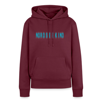 Nordseekind Damen Premium Hoodie - Burgunderrot
