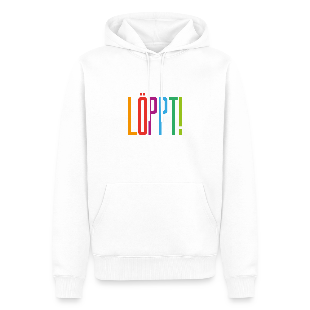 Herren Premium Hoodie - Löppt! - Weiß