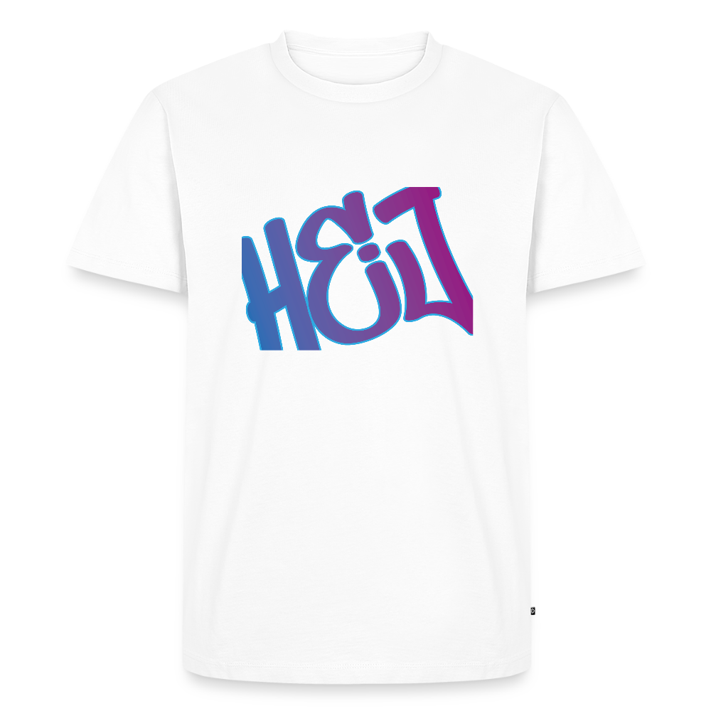 Herren Premium Bio T-Shirt - Hej - Weiß