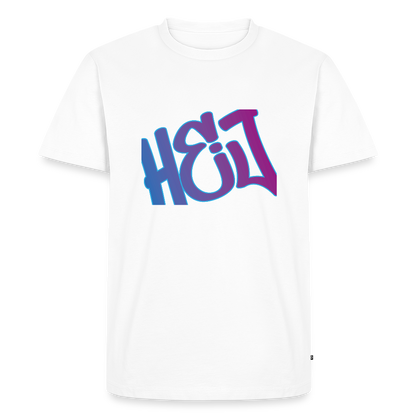 Herren Premium Bio T-Shirt - Hej - Weiß