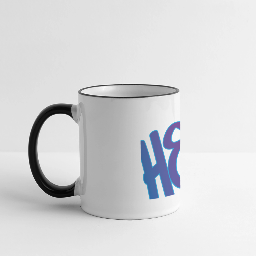 Panoramatasse - Hej - Weiß/Schwarz