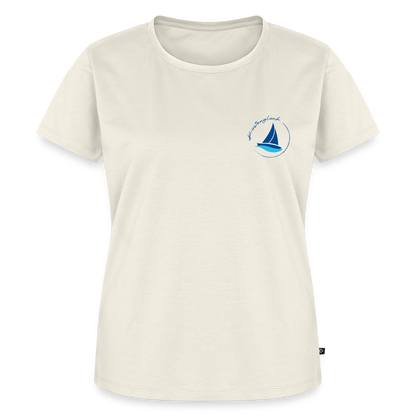 Damen Premium Bio T-Shirt - Küstenglück - Naturweiß