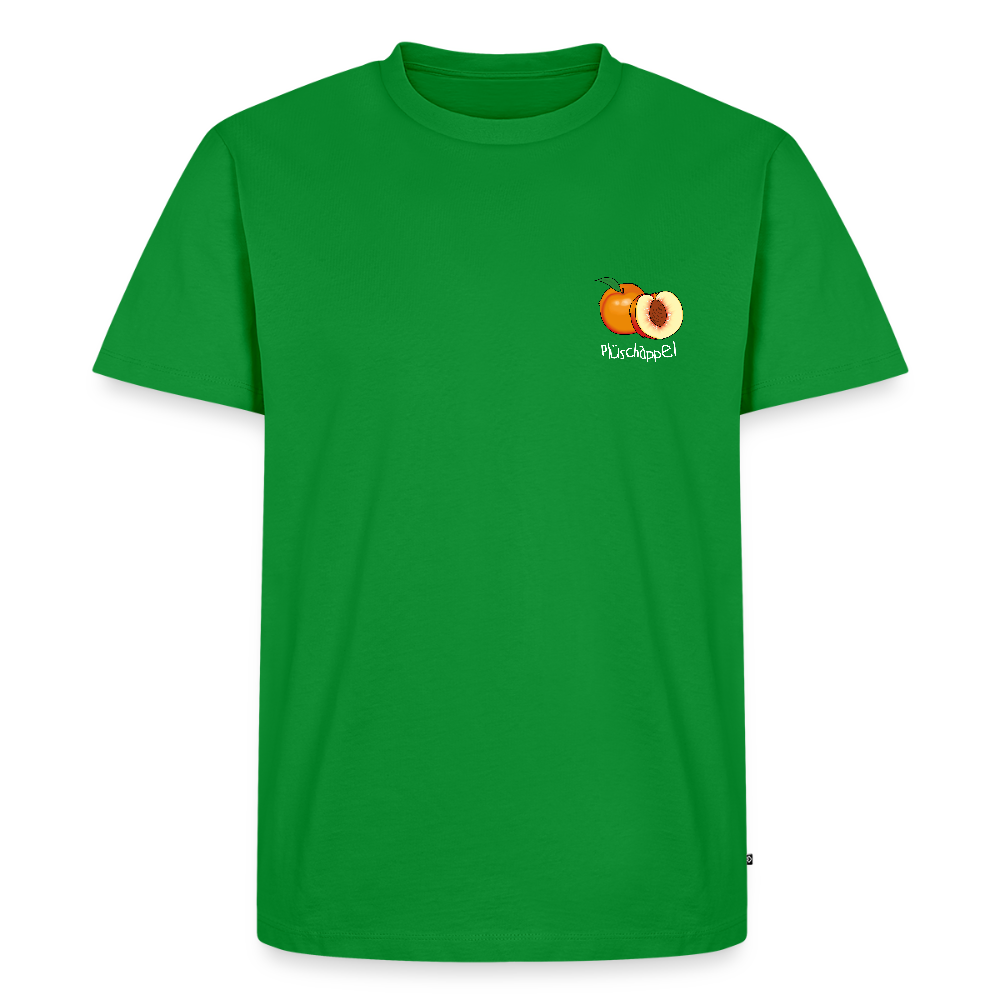 Herren Premium Bio T-Shirt - Plüschappel (weiss) - Grün
