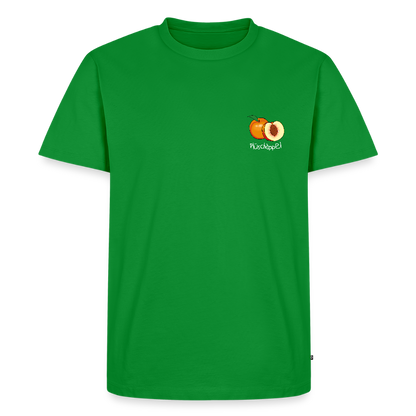 Herren Premium Bio T-Shirt - Plüschappel (weiss) - Grün