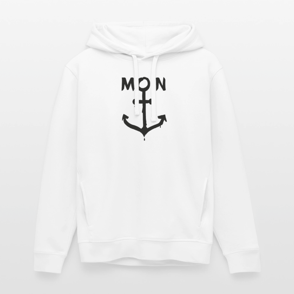 Unisex Bio-Hoodie - Moin Anker - Weiß