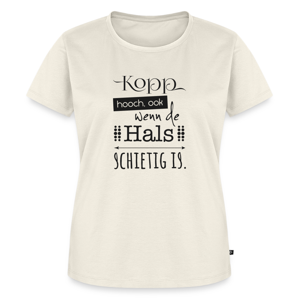 Damen Premium Bio T-Shirt - Kopp hooch - Naturweiß