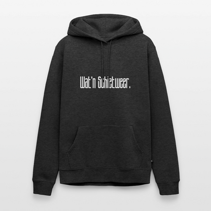 Herren Premium Hoodie - wat'n Schietweer (weiss) - Anthrazit meliert