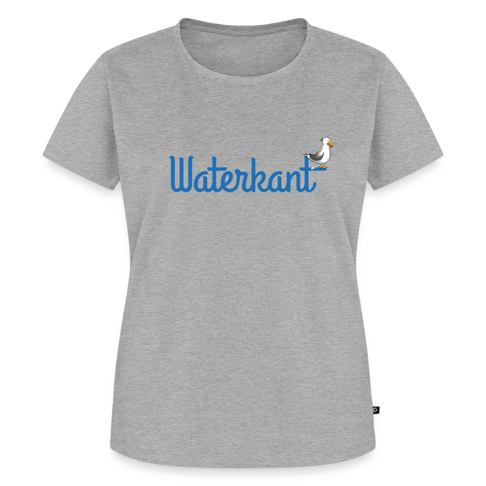 Damen Premium Bio T-Shirt - Waterkant - Grau meliert