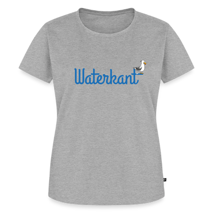 Damen Premium Bio T-Shirt - Waterkant - Grau meliert