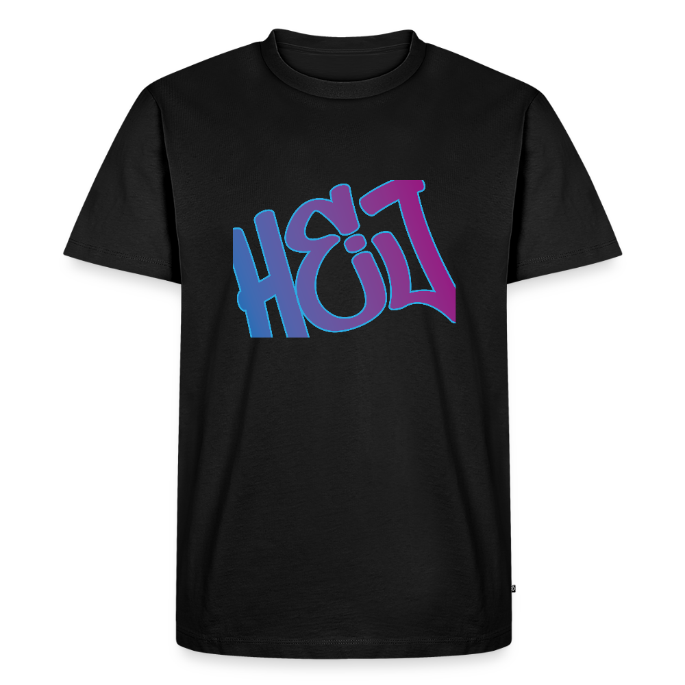 Herren Premium Bio T-Shirt - Hej - Schwarz