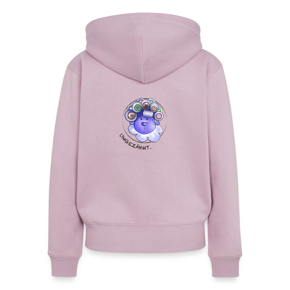 Damen Premium Kapuzenjacke - Schaf ungezähmt - Altrosa