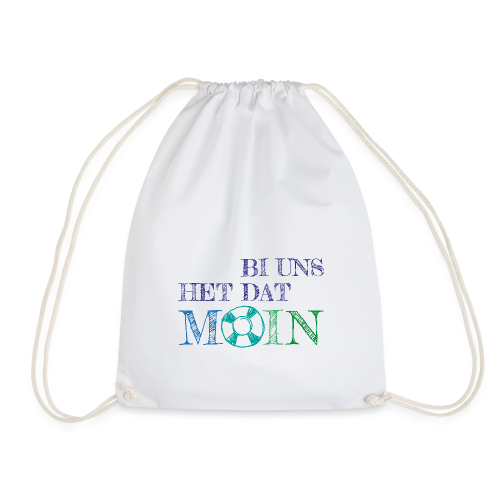 Turnbeutel - Bi uns het dat Moin - Weiß