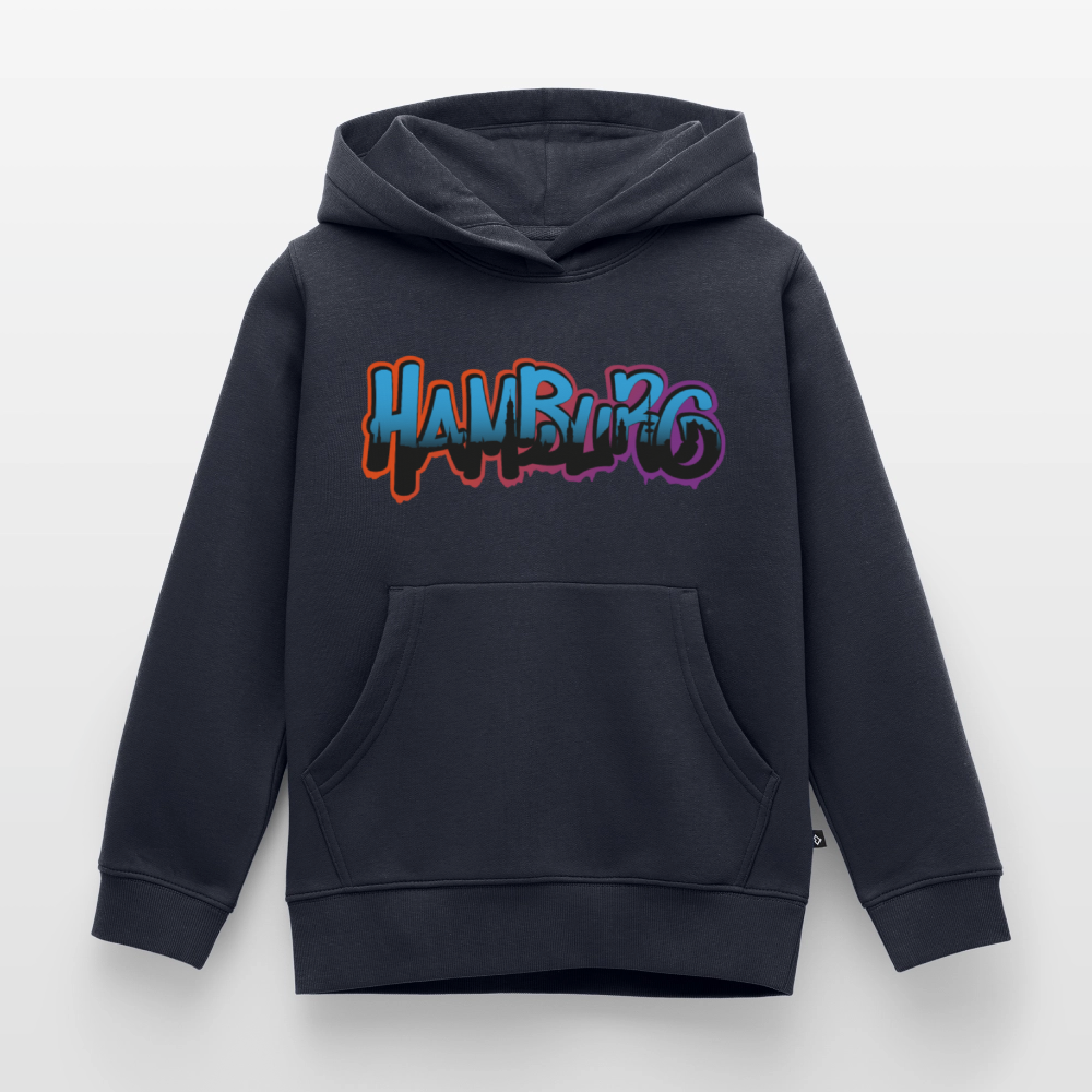 Kinder Premium Hoodie - Hamburg - Navy