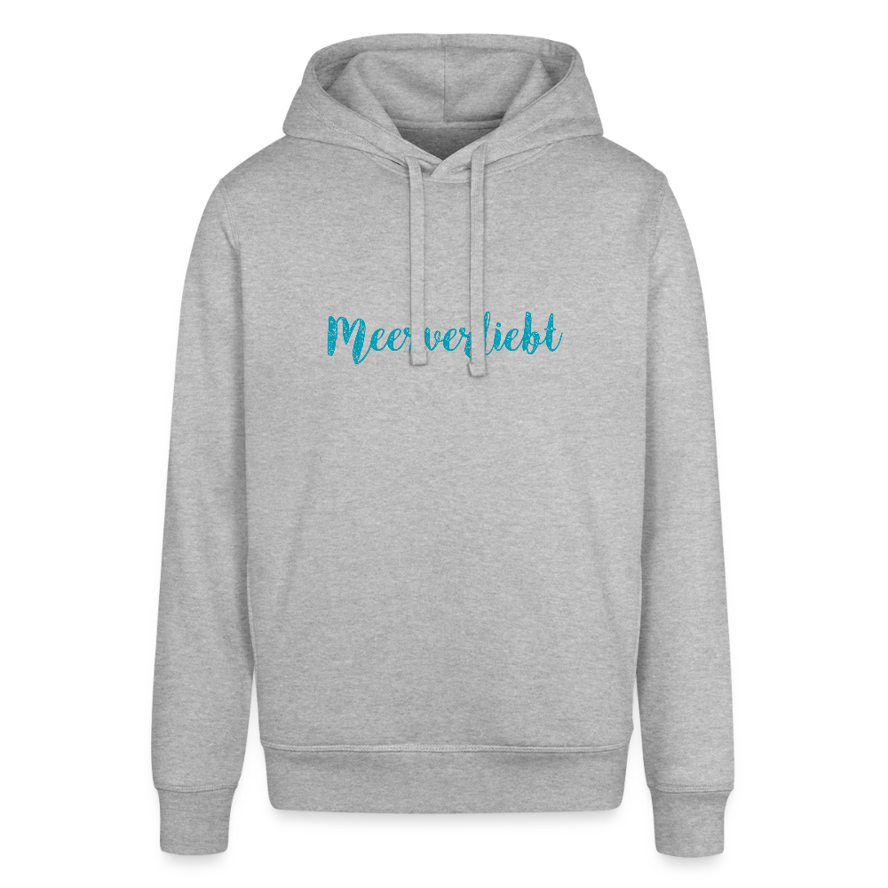 Unisex Bio-Hoodie - Meerverliebt - Grau meliert