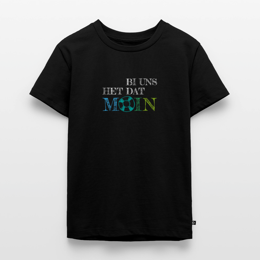 Kinder Premium T-Shirt - Bi uns het dat Moin (weiss) - Schwarz