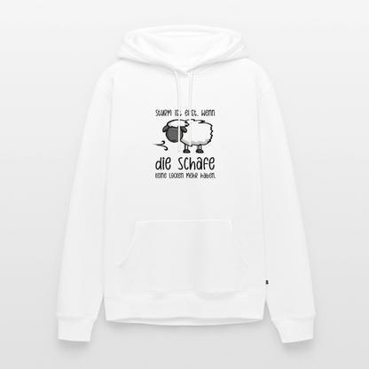 Herren Premium Hoodie - Schaf - Weiß