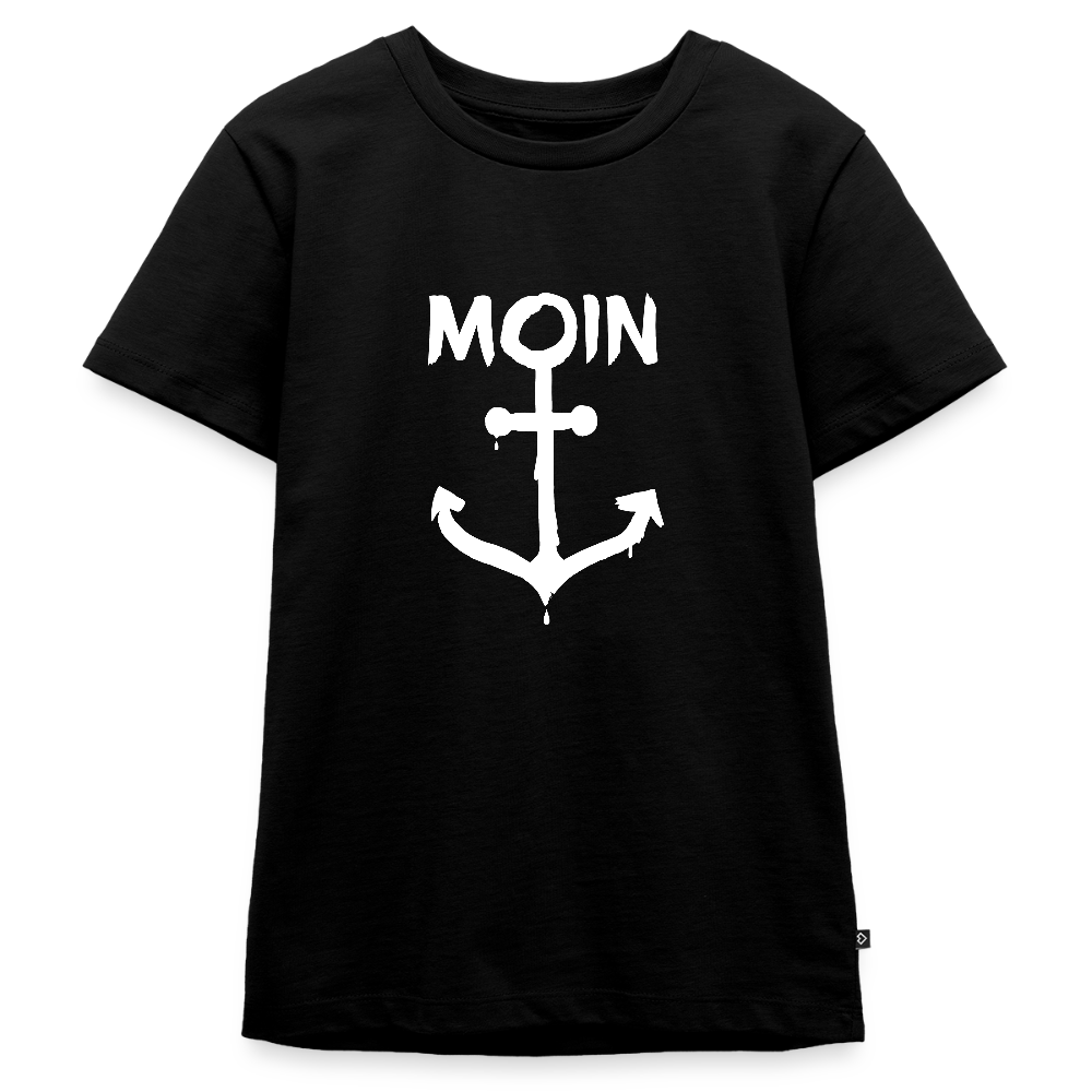 Teenager Premium T-Shirt - Moin Anker (weiss) - Schwarz