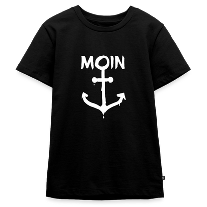 Teenager Premium T-Shirt - Moin Anker (weiss) - Schwarz