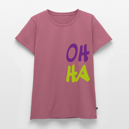 Damen Premium Bio T-Shirt - Oh ha - Mauve