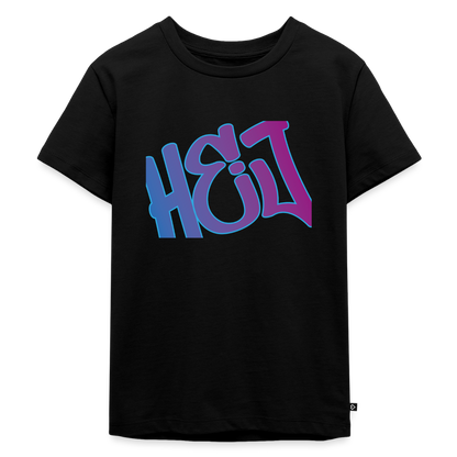 Kinder Premium T-Shirt "Hej" - Schwarz