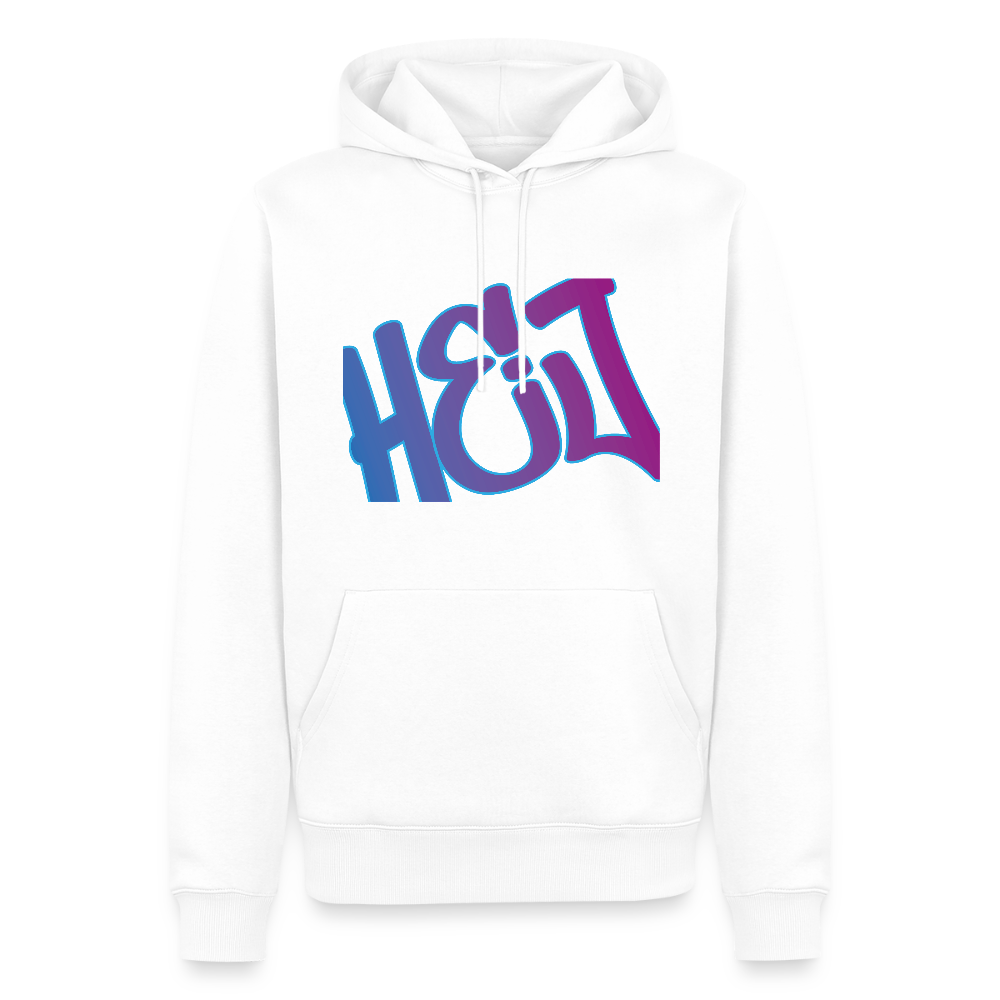 Herren Premium Hoodie - Hej - Weiß