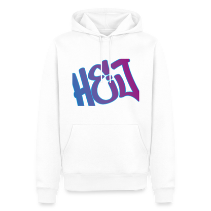 Herren Premium Hoodie - Hej - Weiß